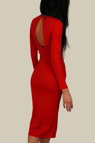 GEORGINA RED DRESS
