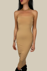 RASHA CAMEL DRESS