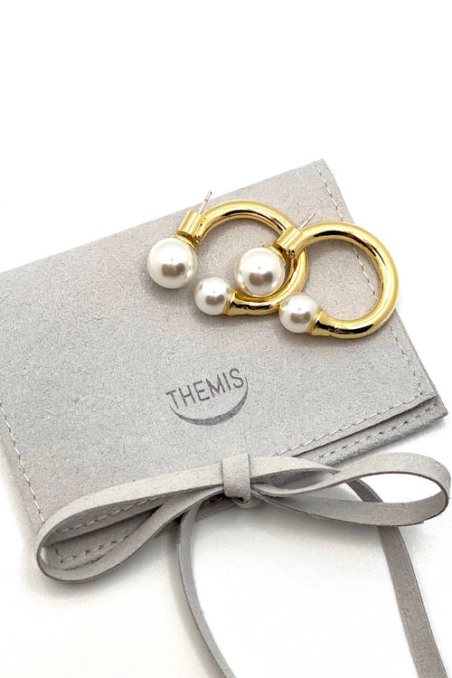 AIKO GOLD EARRINGS