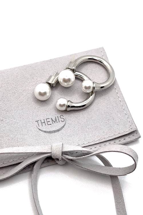 AIKO SILVER EARRINGS