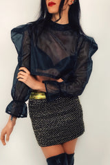 IRINA BLACK BLOUSE