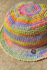 CROCHET BUCKET HAT COLORFUL