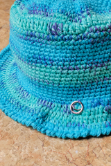 CROCHET BUCKET HAT TURQUOISE