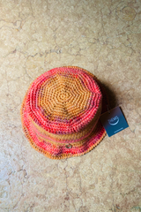 CROCHET BUCKET HAT CORAL