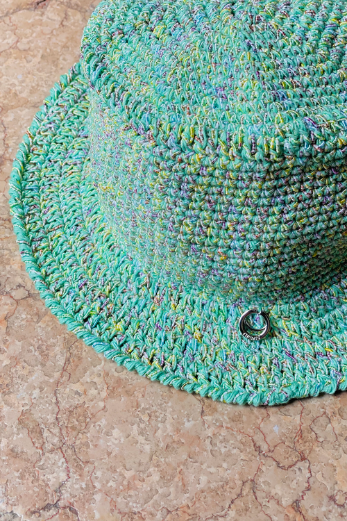 CROCHET BUCKET HAT MINT