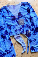 BABI CROP TOP BLUE