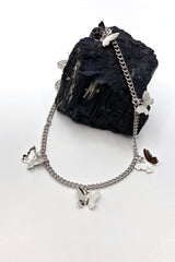 BUTTERFLIES SILVER CHOKER
