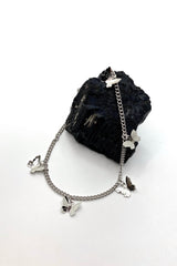 BUTTERFLIES SILVER CHOKER