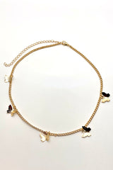 BUTTERFLIES GOLD CHOKER