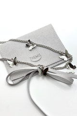 BUTTERFLIES SILVER CHOKER
