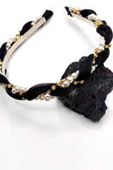 CAROLINE BLACK HEADBAND