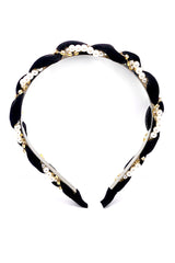 CAROLINE BLACK HEADBAND