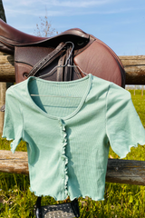 PRISCILLA CROP TOP MINT