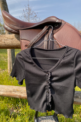 PRISCILLA CROP TOP BLACK