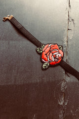 RED ROSE CHOKER