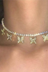 BUTTERFLIES CHOKER GOLD